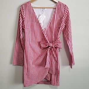 NWT Red Gingham Dress
